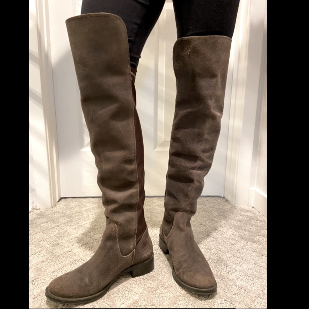 Thigh high tall leather Andre Assous boots